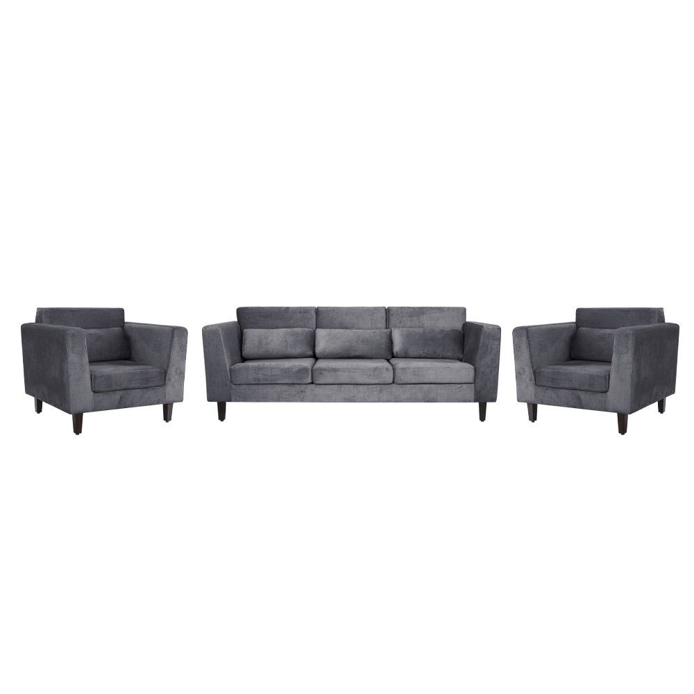 SnoozePro Plus Sofa Set - (3+1+1) Reflection Charcoal Grey
